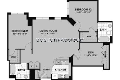 Waltham Apartment for rent 2 Bedrooms 2 Baths - $3,638