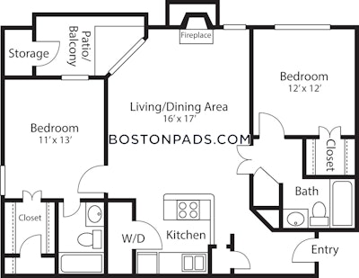 Quincy 2 Bed 2 Bath QUINCY  South Quincy - $2,600